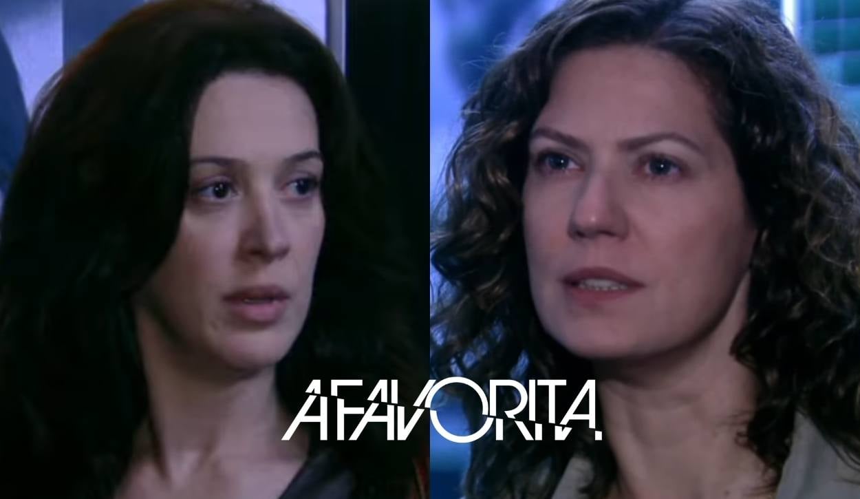 Atrizes Patrícia Pillar e Claudia Raia, cenas da novela A Favorita.