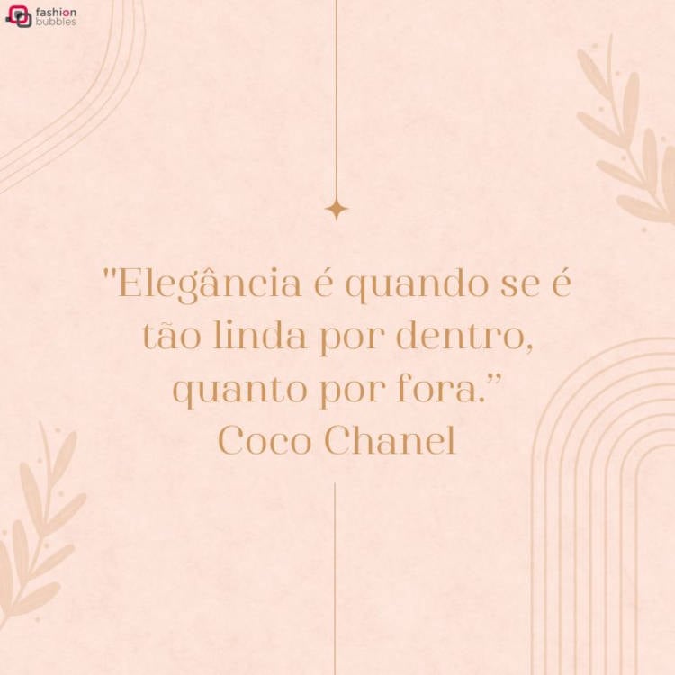 Frase da Coco Chanel para colocar no Instagram