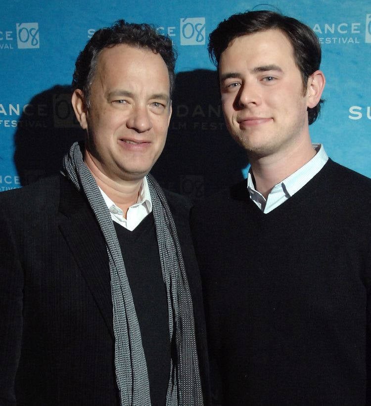 Colin Hanks e Tom Hanks são semelhantes