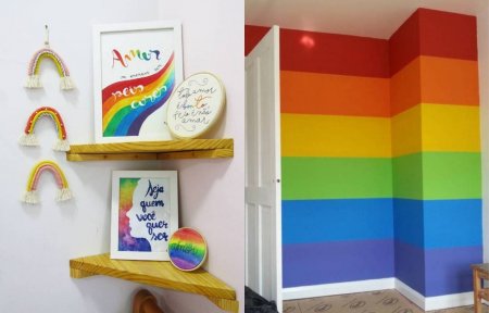 20 formas de adicionar as cores da bandeira LGBTQIA+ na decoração