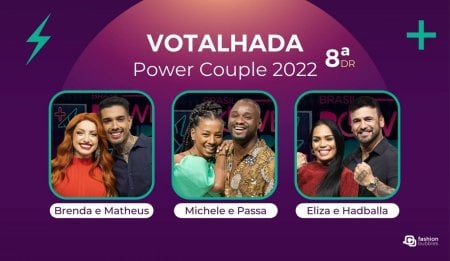 Votalhada Power Couple 2022: enquete atualizada mostra disputa acirrada na 8ª DR