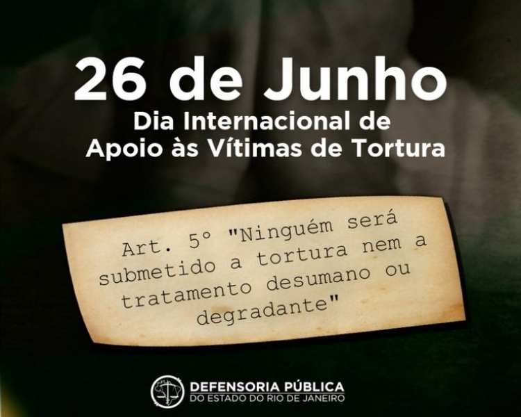 Foto sobre Dia Internacional de Apoio às Vítimas de Tortura .