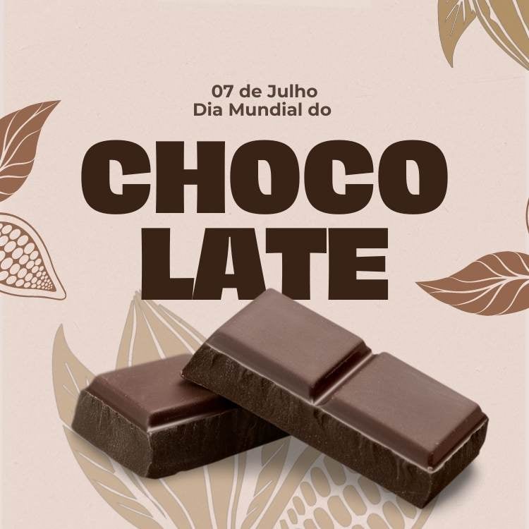 Foto sobre Dia Mundial do Chocolate.