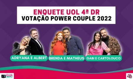 Quem sai do Power Couple 2022: parcial da Enquete UOL indica casal eliminado na 4ª DR