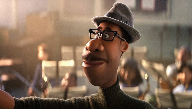 Cena do filme Soul com personagem principal da animação personagem Joe, do filme de animação da Disney Pixar, Soul