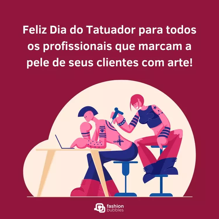 cartão virtual com frase para 20 de julho, Dia do Tatuador