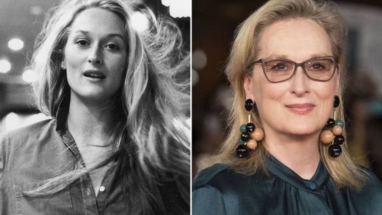 Meryl Streep nova e hoje em dia