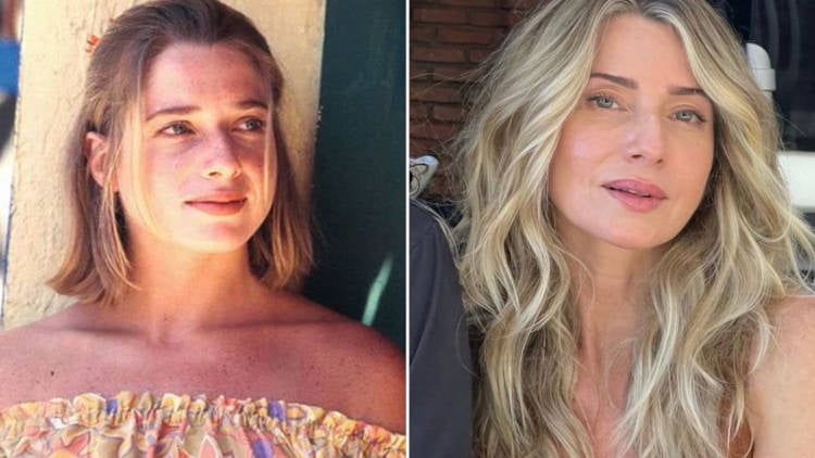 Letícia Spiller, atriz brasileira, antes e depois