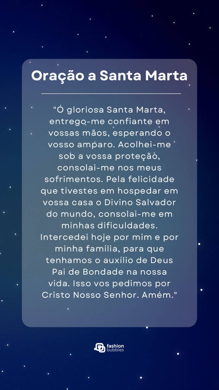 Oração a Santa Marta: Santa do dia