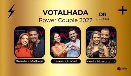 Votalhada Power Couple 2022: enquete atualizada aponta casal a ser eliminado na DR Especial; disputa está acirrada