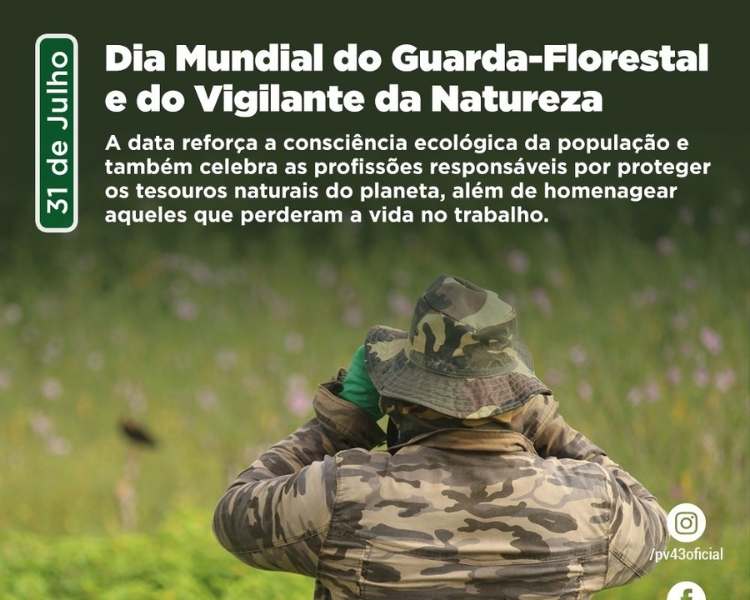 Foto sobre Dia Mundial do Guarda-Florestal.