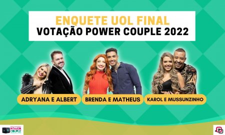 Quem ganha o Power Couple 2022: parcial da Enquete UOL indica casal campeão da Grande Final
