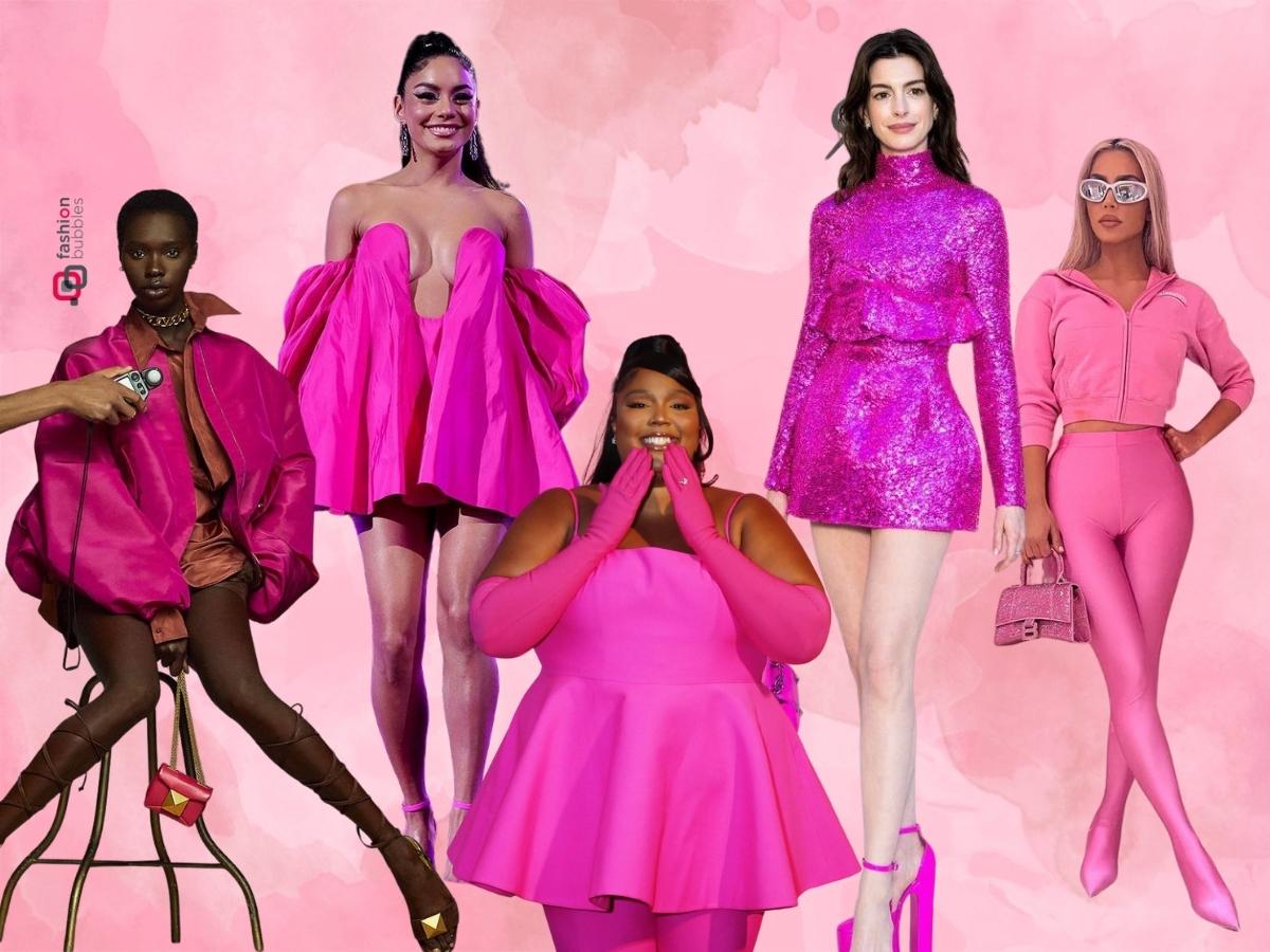 looks de Vanessa Hudgens, Lizzo, Anne Hathaway e Kim Kardashian na tendência Barbiecore