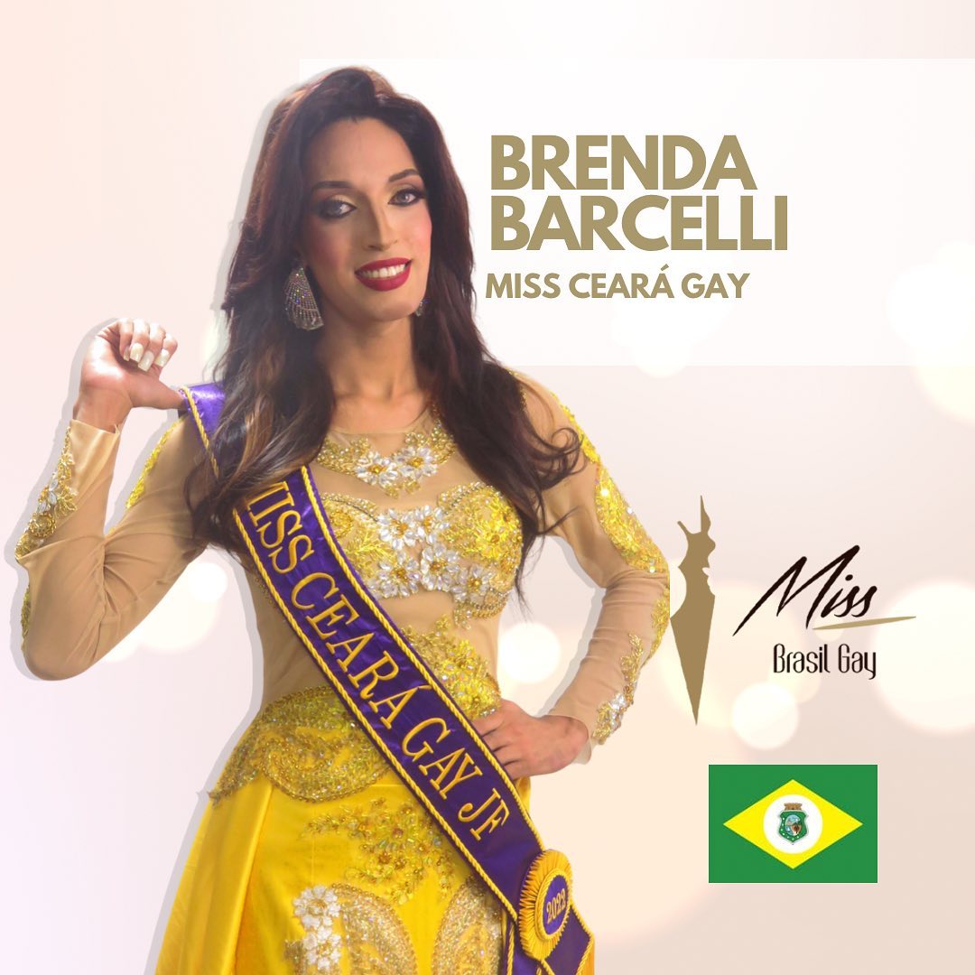 Montagem da candidata Brenda Barceli do Miss Brasil Gay