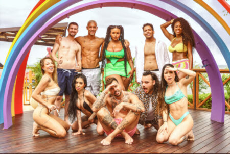 Elenco do De Férias com o Ex Caribe.