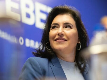 Simone Tebet no Jornal Nacional