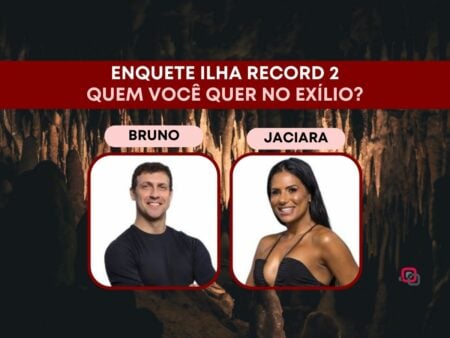 Enquete Ilha Record 2: Bruno Sutter ou Jaciara Dias, quem deve ser eliminado?