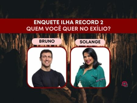 Enquete Ilha Record 2: Bruno ou Solange, quem deve ser eliminado?