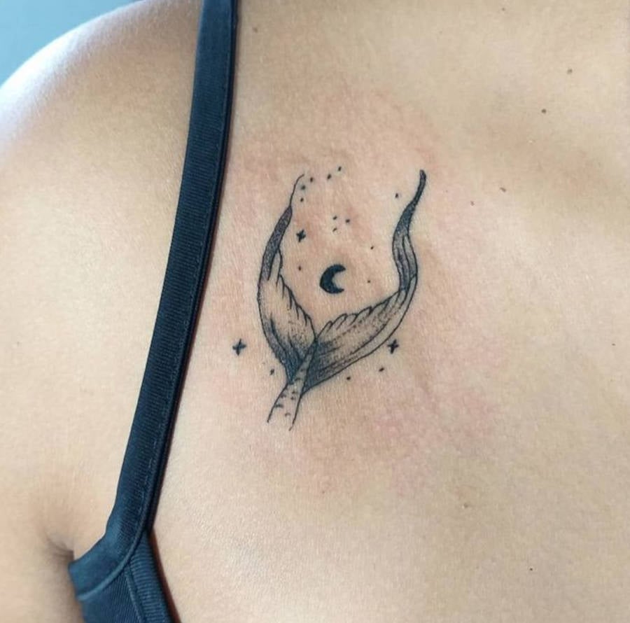 Foto de Tatuagem de sereia no ombro