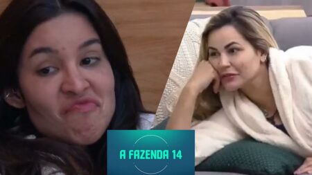 Kerline e Deolane em A Fazenda 2022.