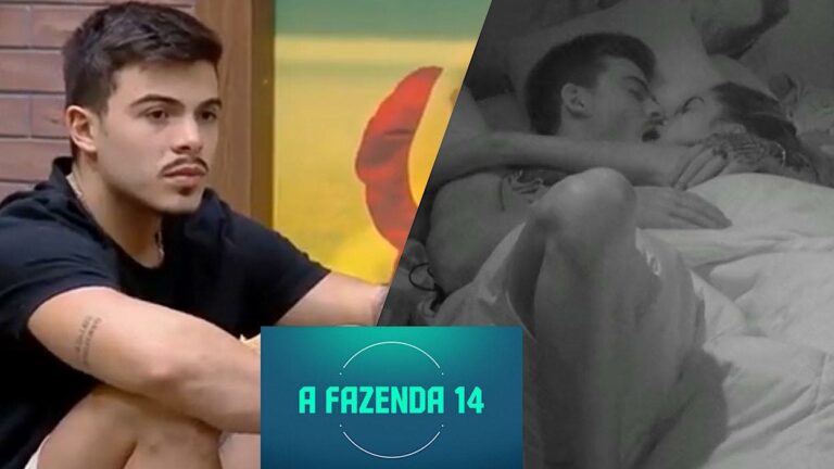 Thomaz Costa no quarte e também dormindo com Tati.
