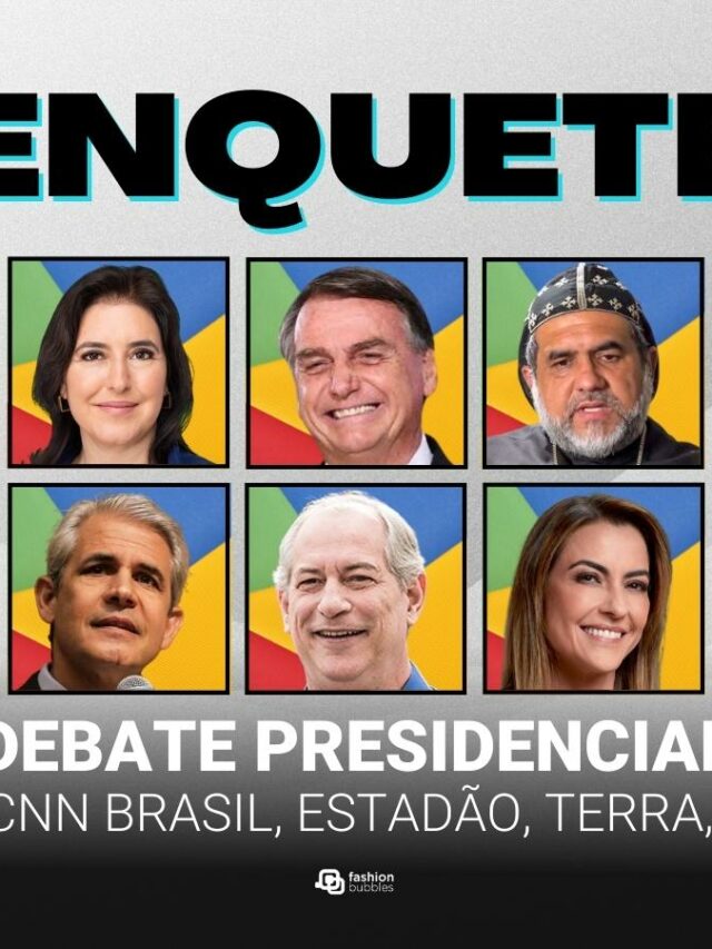 Foto dos candidatos que compareceram ao debate no SBT.