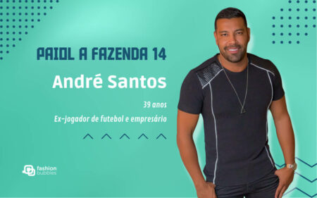 Foto de André Santos com suas informações como idade e profissão.