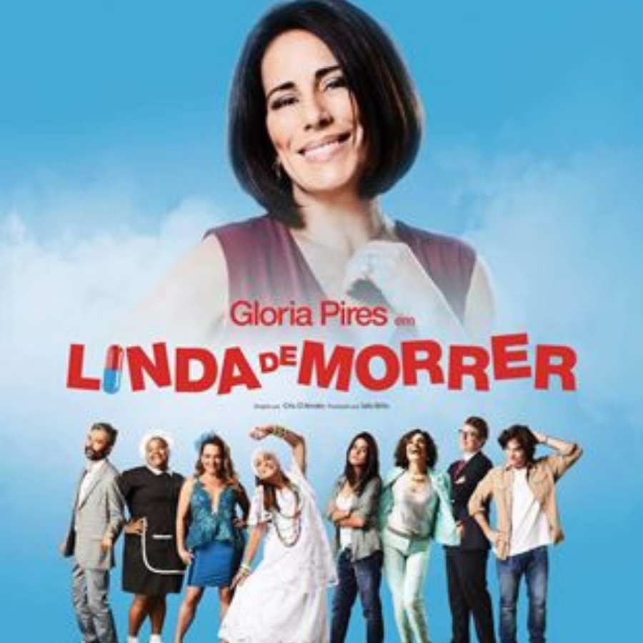 Atriz Gloria Pires e outros atores de Linda de Morrer. 