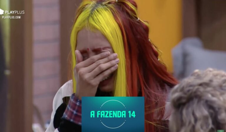 Ruivinha de Marte chorando em A Fazenda 2022