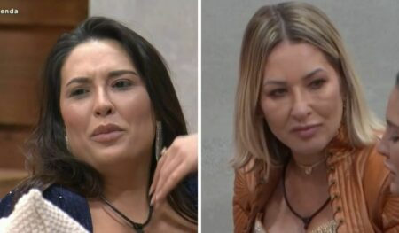 Montagem com foto de Suzi Sassaki e Cláudia Baronesa
