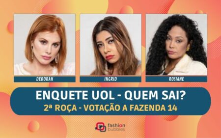 Montagem com Deborah Albuquerque, Ingrid Ohara e Rosiane Pinheiro para matéria de quem sai na enquete UOL A fazenda