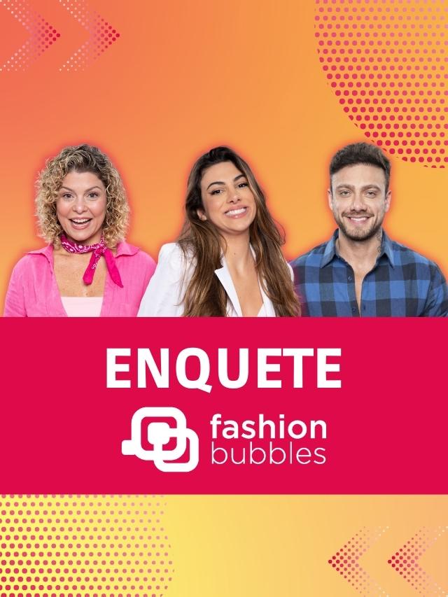montagem com fotos das 3 participantes da 6ª Roça de A Fazenda 2022 para a Enquete Fashion Bubbles