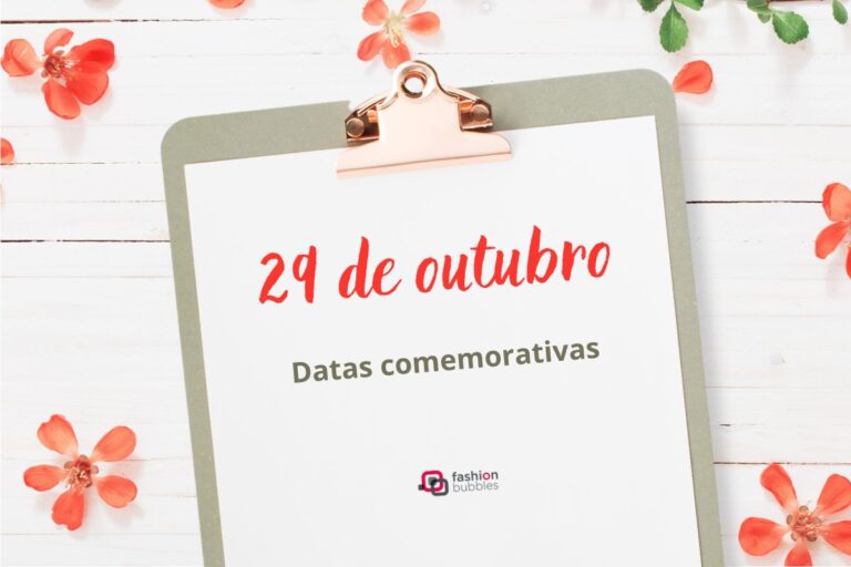 prancheta escrita 29 de outubro em vermelho