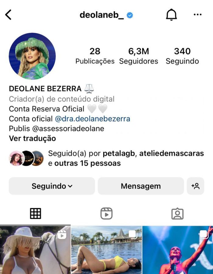 Instagram de Deolane Bezerra