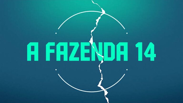 Logo de A Fazenda rachado.