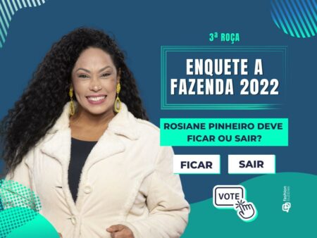Enquete A Fazenda 2022 R7: Rosiane Pinheiro deve ficar ou sair? + quem é a peoa