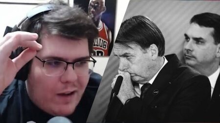 Casimiro e Bolsonaro com Flavio Bolsonaro.