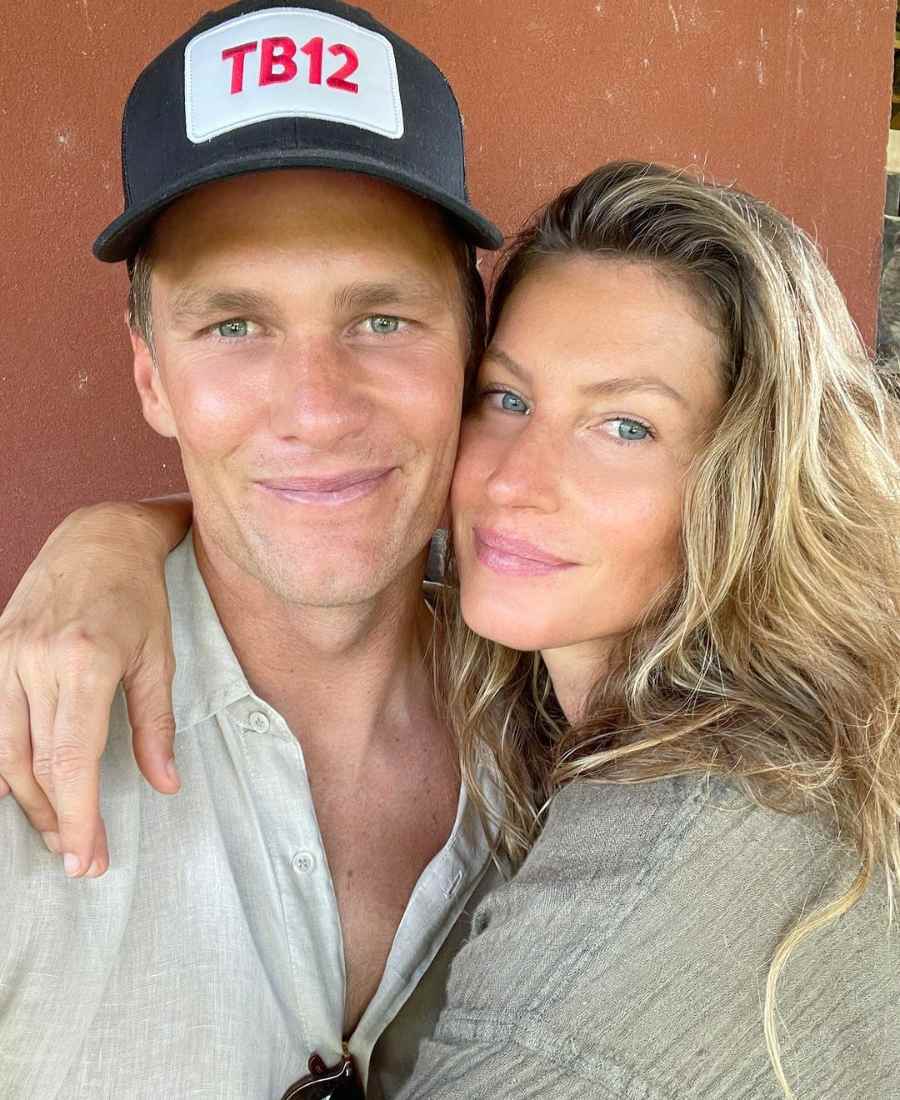 Foto selfie de Gisele Bündchen e Tom Brady, casal que, segundo a imprensa internacional, está se divorciando.