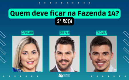 Enquete A Fazenda 2022 5ª Roça Votação R7 (20/10): Deolane Bezerra, Shayan Haghbin ou Thomaz Costa, quem sai e quem fica?