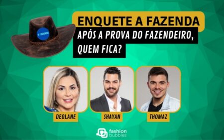 Montagem com os roceiros para ilustrar a enquete A Fazenda 2022