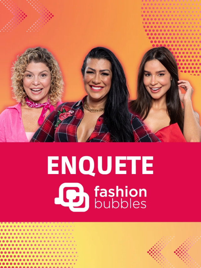 montagem com fotos das 3 participantes da 10ª Roça de A Fazenda 2022 para a Enquete Fashion Bubbles