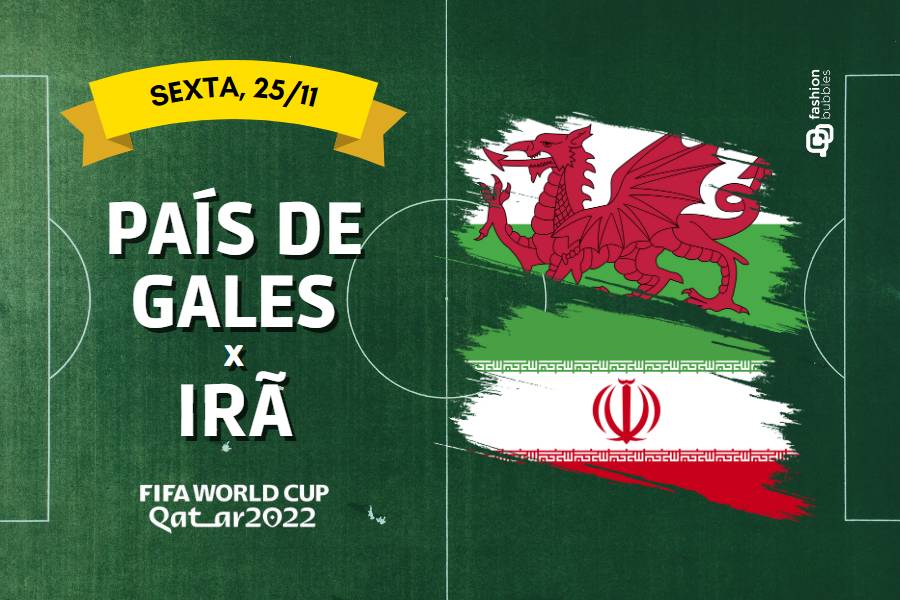 que horas começa País de Gales x Irã na Copa do Mundo 2022