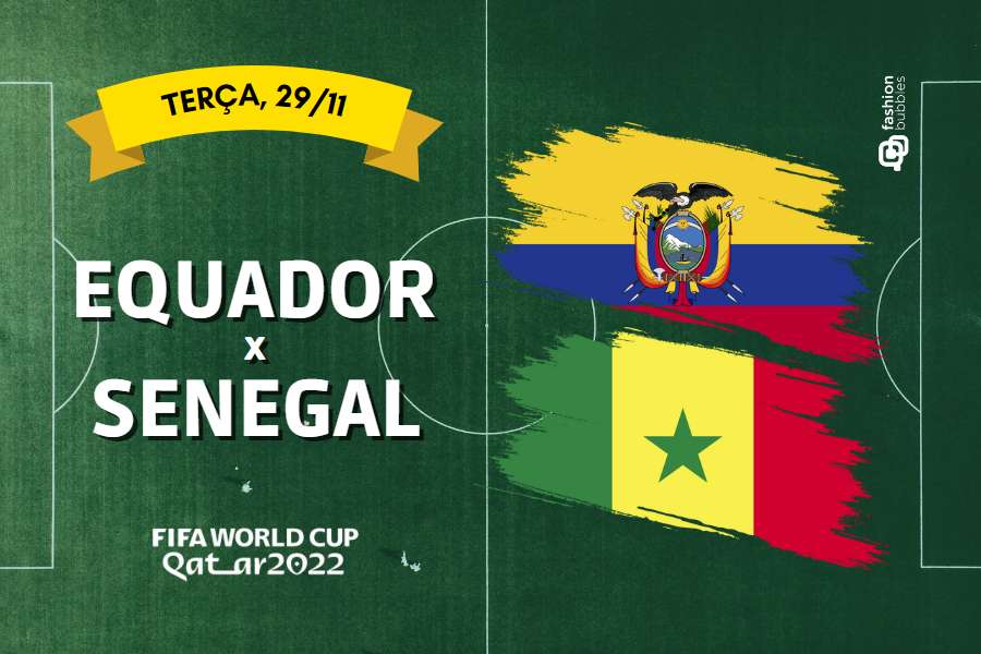 que horas começa Equador x Senegal na Copa do Mundo 2022