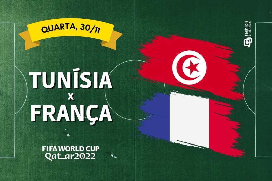 que horas começa Tunísia x França na Copa do Mundo 2022
