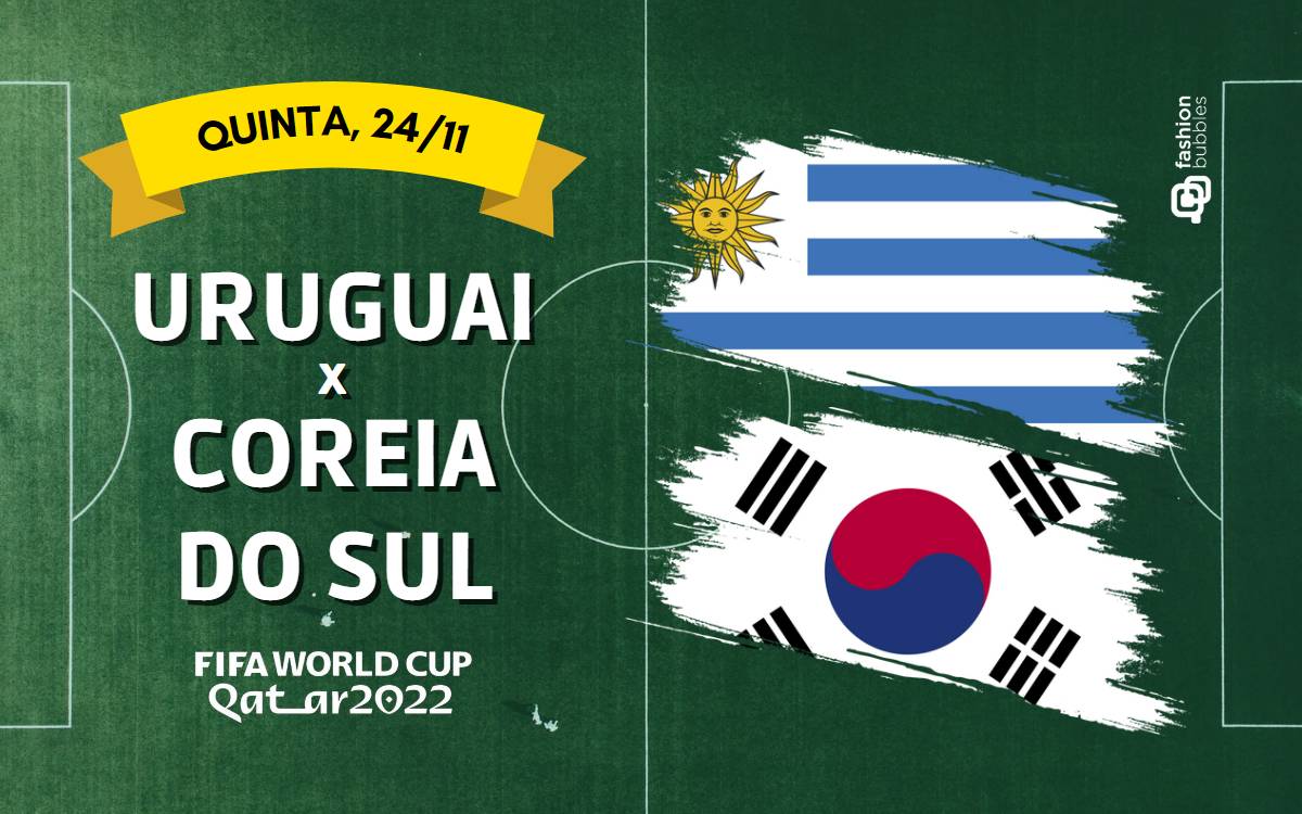montagem da Copa do Mundo 2022, que horas começa Uruguai e Coreia do Sul hoje, 24/11
