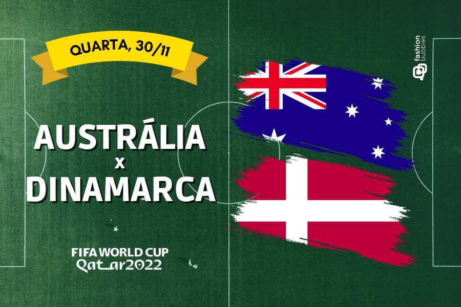 que horas começa Austrália x Dinamarca na Copa do Mundo 2022