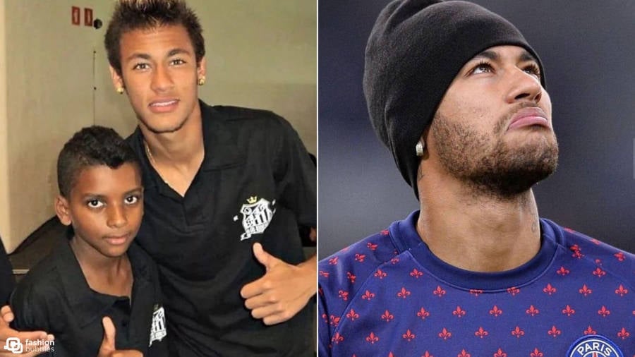 Neymar com Rodrygo do Santos