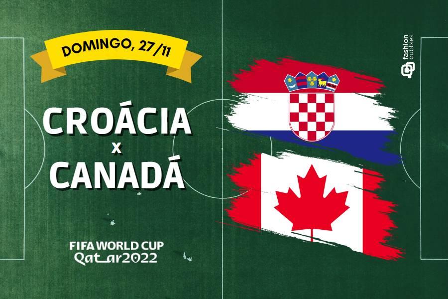 que horas começa Croácia x Canadá na Copa do Mundo 2022