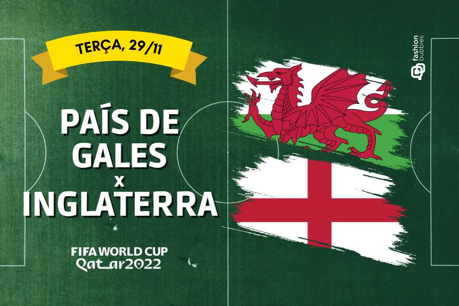 que horas começa o jogo da Copa do Mundo País de Gales x Inglaterra
