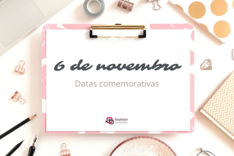 prancheta com papel branco escrito 6 de novembro